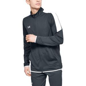 Under Armour Rival Jacket, XX-Large, Dark Gray and white